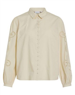 VIBelima Lace Skjorte - Birch